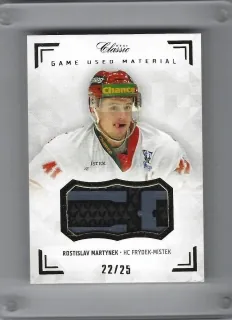 Martynek Rostislav OFS Chance Liga 2018-19 Game Used Memorabilia-stick xx/25 č.MAR-R